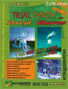 SHERCO TRIAL PARTY CON  DAVID CHAVES 29,30 OCT en Sacromonte Off Road
